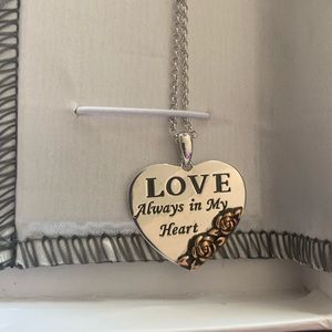 Heart necklace sterling silver